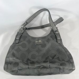 COACH GREY 3 COMPARTMENT 11" X 8"